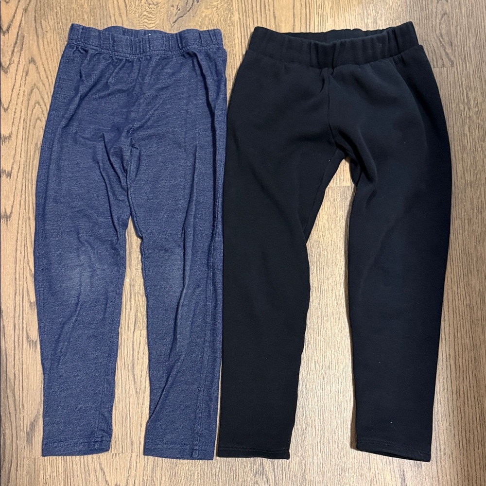 Carter's Blue and Gap black Kids Leggings - size 8